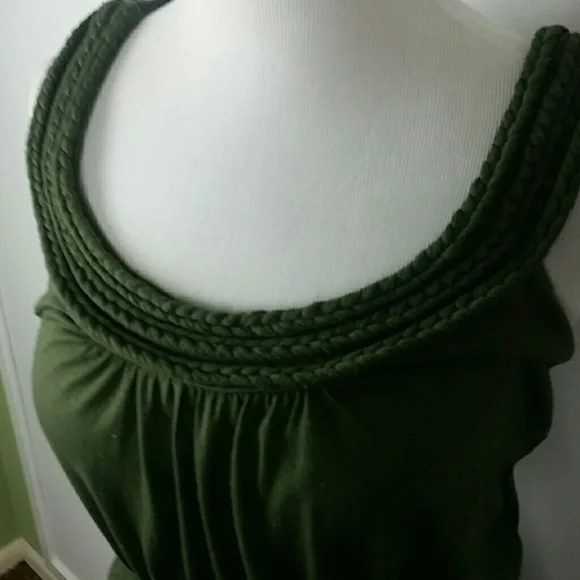PINK ROSE l Olive Sleeveless Knit Dress E1 - Picture 4 of 7